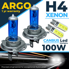 For Skoda Fabia High Low Headlight MK2 2007-14 100w Xenon White Side Light Bulbs