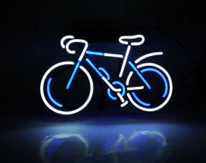 Bicycle Bike Neon Sign Light Visual Artwork Party Club Studio Wall Decor 14"x7" - Picture 1 of 4