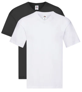 Camiseta Fruit of the Loom Ligera Algodón Cuello en V Vee S - XXL - Imagen 1 de 7