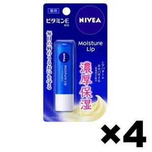 NIVEA Moisture Lip Plus VitaminE Lip Stick 4Pack Set 3.9g Kao Made in Japan - Picture 1 of 4