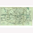Dublin, Ireland; 1902 Antique Map with Landmarks Indicated