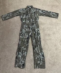 Vintage Fine Bluff Himalayan Industries Coverall Camo Camouflage Large Made USA - Picture 1 of 7