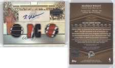 2007-08 Topps Triple Threads Relic Sepia /23 Brandan Wright #139 Rookie Auto RC