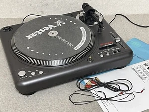 Sistema de Tocadiscos DJ Vestax PDX-3000MKII Direct Drive Negro PDX Probado Funcionando - Imagen 1 de 19