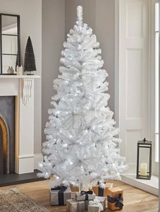 White Artificial 6FT Pre Lit Christmas Tree - Picture 1 of 4