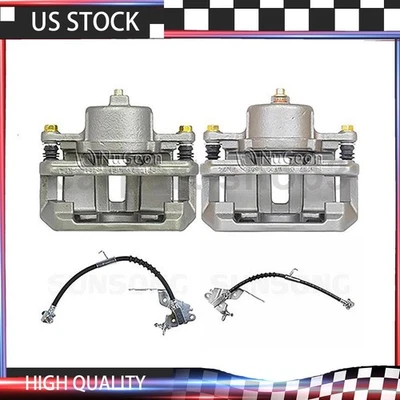 4x Pinzas de freno delanteras para automóvil con línea de manguera de freno para Lincoln Continental 4,6 L Foto 1 de 4