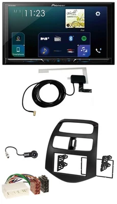 Pioneer 2DIN DAB USB MP3 Bluetooth Autoradio für Chevrolet Spark KLM 2012-2013 - Bild 1 von 4