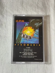 DEF LEPPARD - Pyromania (Cassette Tape, 1983 PolyGram) Original !! Vintage - Picture 1 of 3