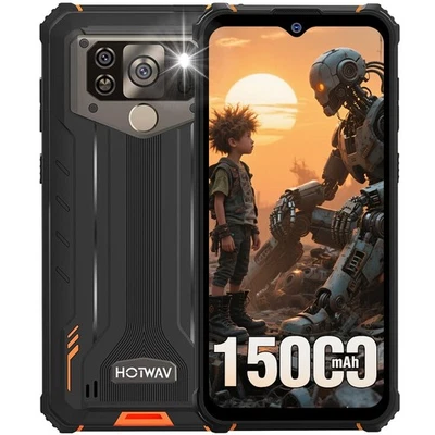 HOTWAV W10 Outdoor Smartphone 15000mAh wasserdichtDual SIM 4G Handy ohne Vertrag - Bild 1 von 4