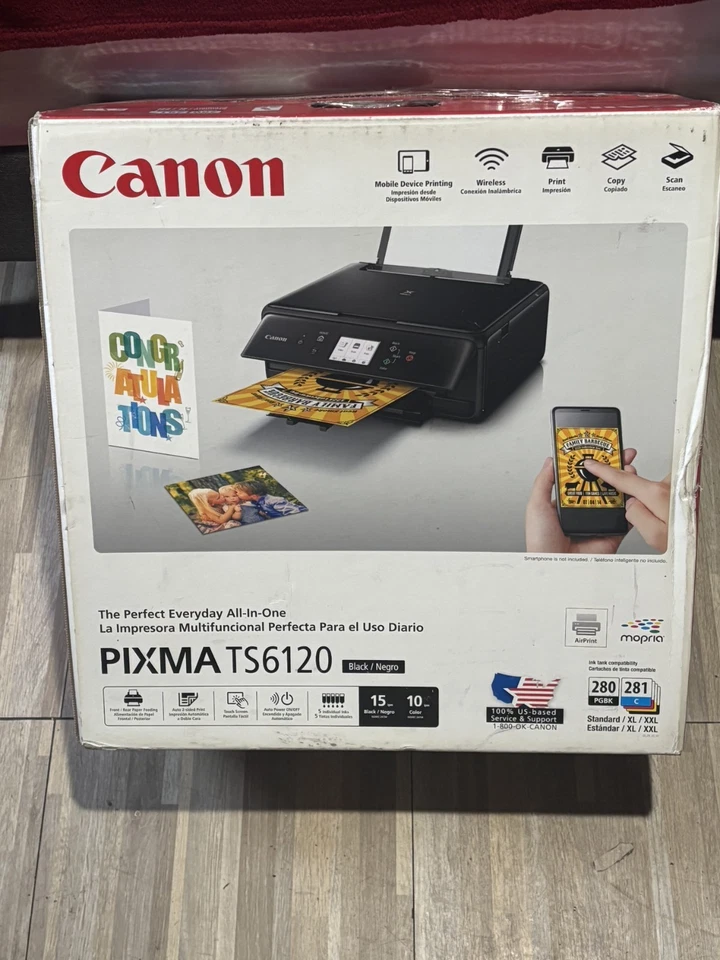 Canon Pixma TS6120 inkjet, Scanner, printer, copier,etc. (LIMITED TIME DISCOUNT) - Image 1 of 2