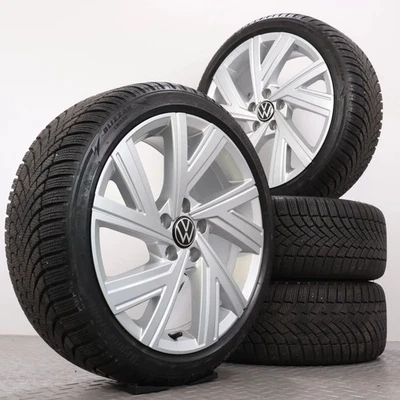 Winterräder 18Zoll VW Golf 8 CD Original Felgen Bergamo Reifen 225/40R18 5-5,5mm - Bild 1 von 4