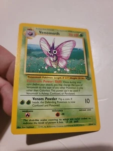 Pokemon Card 1st Edition Venomoth Rare Star Jungle Set #29 1999 Euc Vintage  - Picture 1 of 2