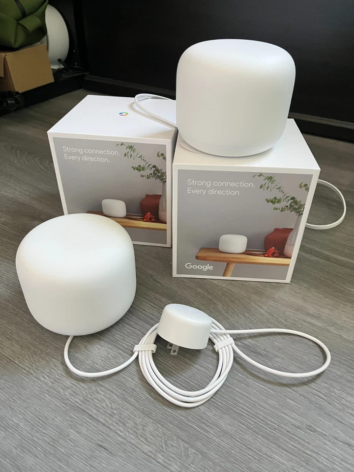 Google Nest WiFi Router - GA00595-US Set of 2 Used - Image 1 of 1