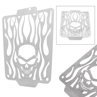Cubierta protectora de rejilla de radiador Skull Flames para Suzuki Boulevard M109R 2006-2014 Foto 1 de 4