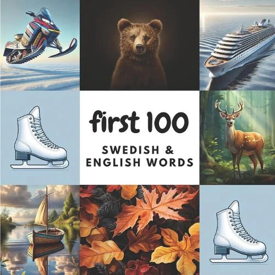 First 100 Swedish & English Words by Aisling Heidary Paperback Book - Image 1 of 1