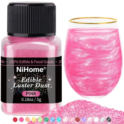 Edible Food-Grade Glimmer Powder Glitter Luster Dust Metallic Food Decorating Sp - Image 1 of 4
