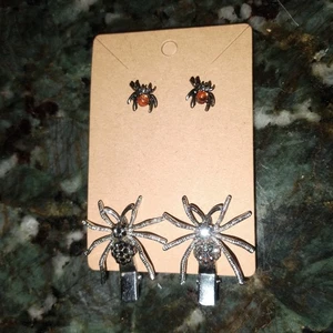 Halloween Spinne Haarspangen und Ohrringe - Bild 1 von 9