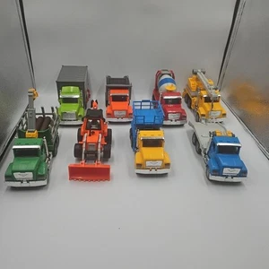 DRIVEN by Battat –Lot Of 7 Trucks, 1 Tractor Tested And Work Lights Sound READ - Picture 1 of 20