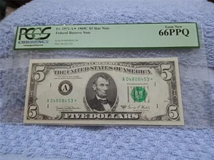 $5.00 1969C Federal Reserve Boston STAR Note~Nice High Grade PCGS-66PPQ.!! - Picture 1 of 1