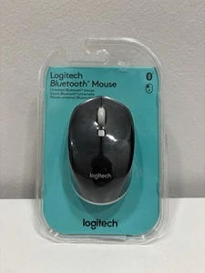 Logitech Bluetooth Wireless Mouse Black Navigation Button Laser Grade Tracking - Afbeelding 1 van 4