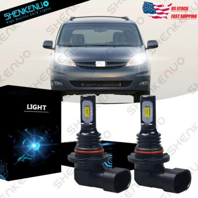 For Toyota Sienna Camry Corolla Highlander 9005 White HK High Beam LED Headlight - Image 1 of 4