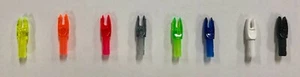 12 PACK OF BULK REPLACEMENT NOCKS - X, H, GT, AND S, VARIETY OF COLORS - Picture 1 of 5
