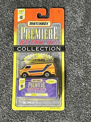 1997 Matchbox Series 13 Premiere Retro 70's Collection 1/64 Diecast Chevy Van  - Image 1 of 3