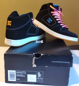 DC Manteca 4 High Skateboard Sneakers Colorful Leather Shoe Woman’s Sz 9 - Picture 1 of 9