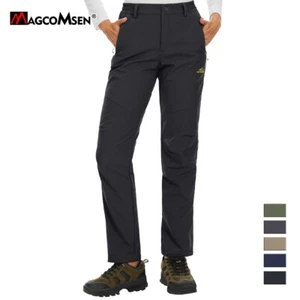 Women's Ski Snow Waterproof Pants Fleece Hiking Outdoor Soft Shell Warm Pants US - Picture 1 of 43