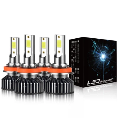 Para Volvo XC60 2010-2018 4x H11 + H11 Bombillas LED para faros Luz de cruz/alta Foto 1 de 4