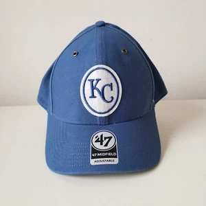 Kansas City Royals Hat Cap Snap Back Blue 47 MLB Cooperstown Collection Mens - Picture 1 of 11