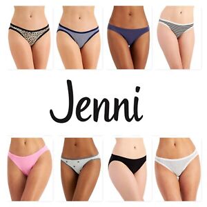 Jenni Intimates Women's Bikini Underwear, Choose Size & Pattern, Volume Discount