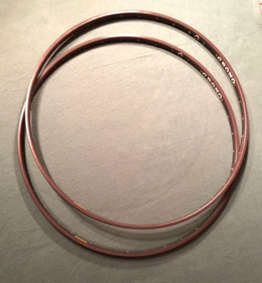 RARO Par de llantas de costura vintage Ambrosio Montreal Crono 36 TUBULAR 700 28 622 DUREX Foto 1 de 4