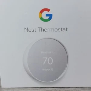 Google Nest Thermostat Model G4CVZ Smart Programmable WiFi Snow Color Sealed - Picture 1 of 7