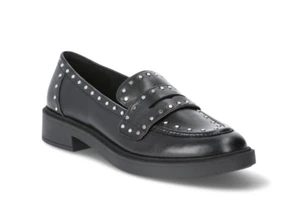 Portland Boot Co Studded Black Slip-On Loafers Women 11 Foam Insole NIB - Picture 1 of 4