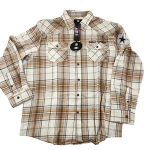 Dallas Cowboys NFL x Darius Rucker Flannel Long Sleeve Button Up Size Large - Picture 1 of 3