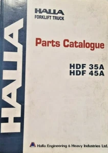 Libro de repuestos original HALLA - HDF 35A/45A - inglés - Imagen 1 de 2