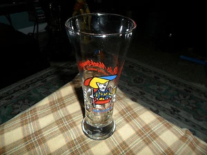 Vintage 1987 SPUDS MACKENZIE BEACH Bud Light BIERGLAS Bier Werbung  - Bild 1 von 4