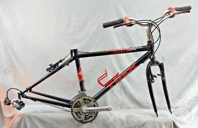 05' Trek 800 Sport MTB Bike Frame 16.5" Small Hardtail Rigid Chromoly Steel Cafe - Image 1 of 4