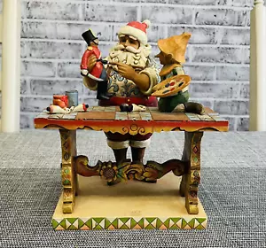 Jim Shore Toy Master Santa Claus Christmas Elves Workshop - Picture 1 of 12