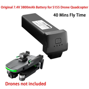 Original 7.4V 3800mAh Battery for S155 Drone Quadcopter 40 mins Fly Time - Picture 1 of 2