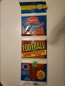 1990 Fleer Football 45 Card Factory Sealed Rack Pack - Premier Edition - Aikman - Picture 1 of 5