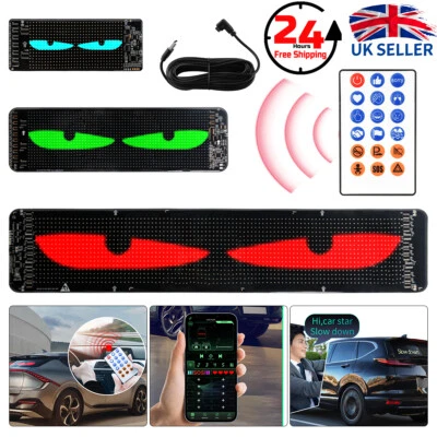 Car RGB LED Sign Scrolling Message Display Board Screen Programmable APP Control - Image 1 of 4