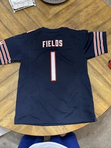 Justin Fields Nike Chicago Bears On Field Jersey Navy Blue NFL Youth Large - Picture 1 of 10