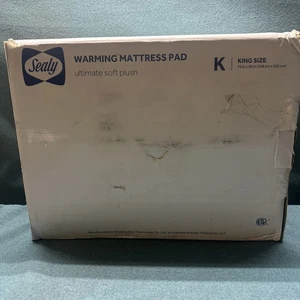 Sealy beheizbare Matratzenauflage King Size 78x80 Zoll Feuchtigkeitsmanagement offener Karton - Bild 1 von 2