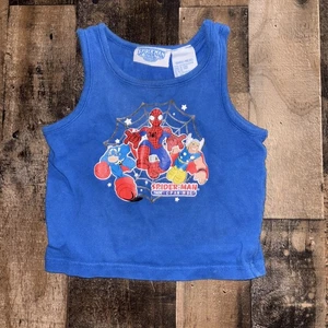 2000s Y2K Spiderman 3 Marvel Tank Top Toddler 18 Months - Bild 1 von 7