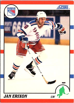 1990-91 Score American Jan Erixon #272 New York Rangers NHL Hockey Base Set - Image 1 of 2