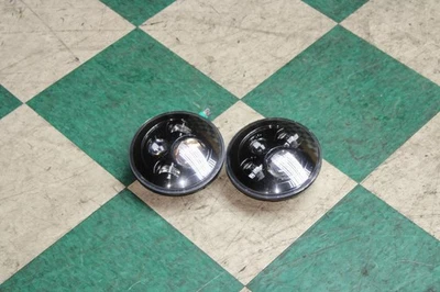 07-18 Wrangler Aftermarket Pair LH RH Headlight Head Light Lamp LED Assembly WTY Foto 1 de 4