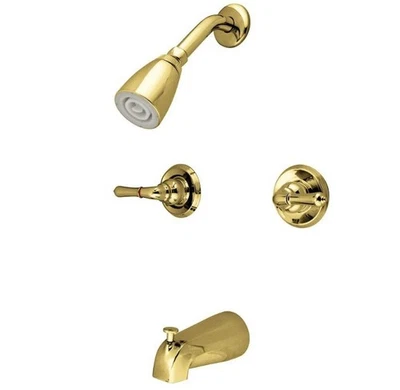 Kingston Magellan Tub and Shower Faucet, Polished Brass. - Image 1 of 4