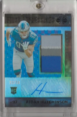 2022 Panini Illusions Aidan Hutchinson RPA First Impressions 19/50 No. 140 - Image 1 of 2
